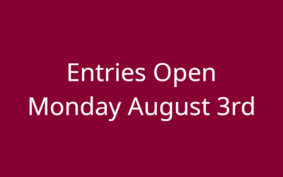 Entries open Monday August 3rd